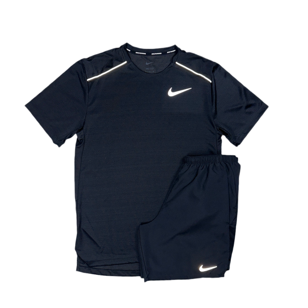 Ensemble Nike running Noir